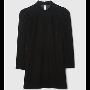 Gap Recycled Velvet Puff-Sleeve Mini Dress